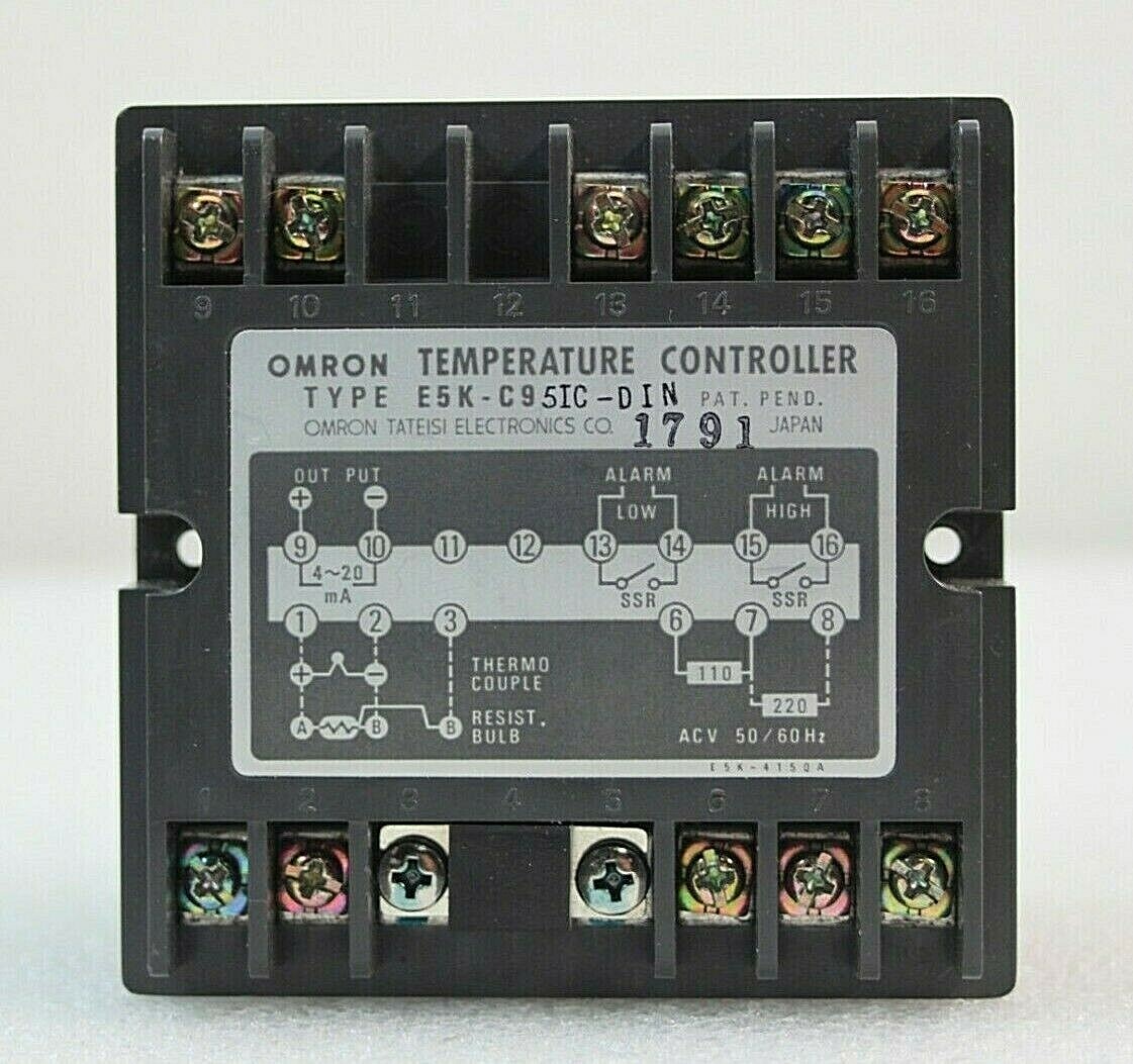 E5K-95IC-I / LUFRAN XL-1000 TEMPERATURE CONTROLLER, TYPE E5K-C95IC-DIN / OMRON