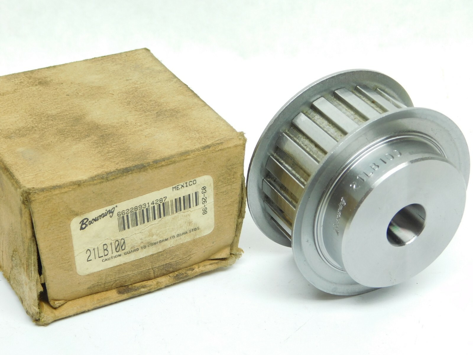 NEW! Browning 21LB100 Timing Pulley Steel Sprocket 5/8″ Bore x 1-1/16″ Wide LV