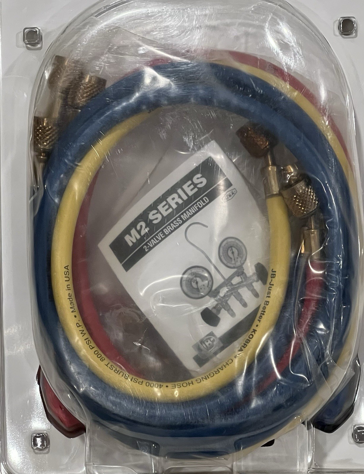 JB Industries manifold gauge, 2 Valve M2-5-410A HD NEW