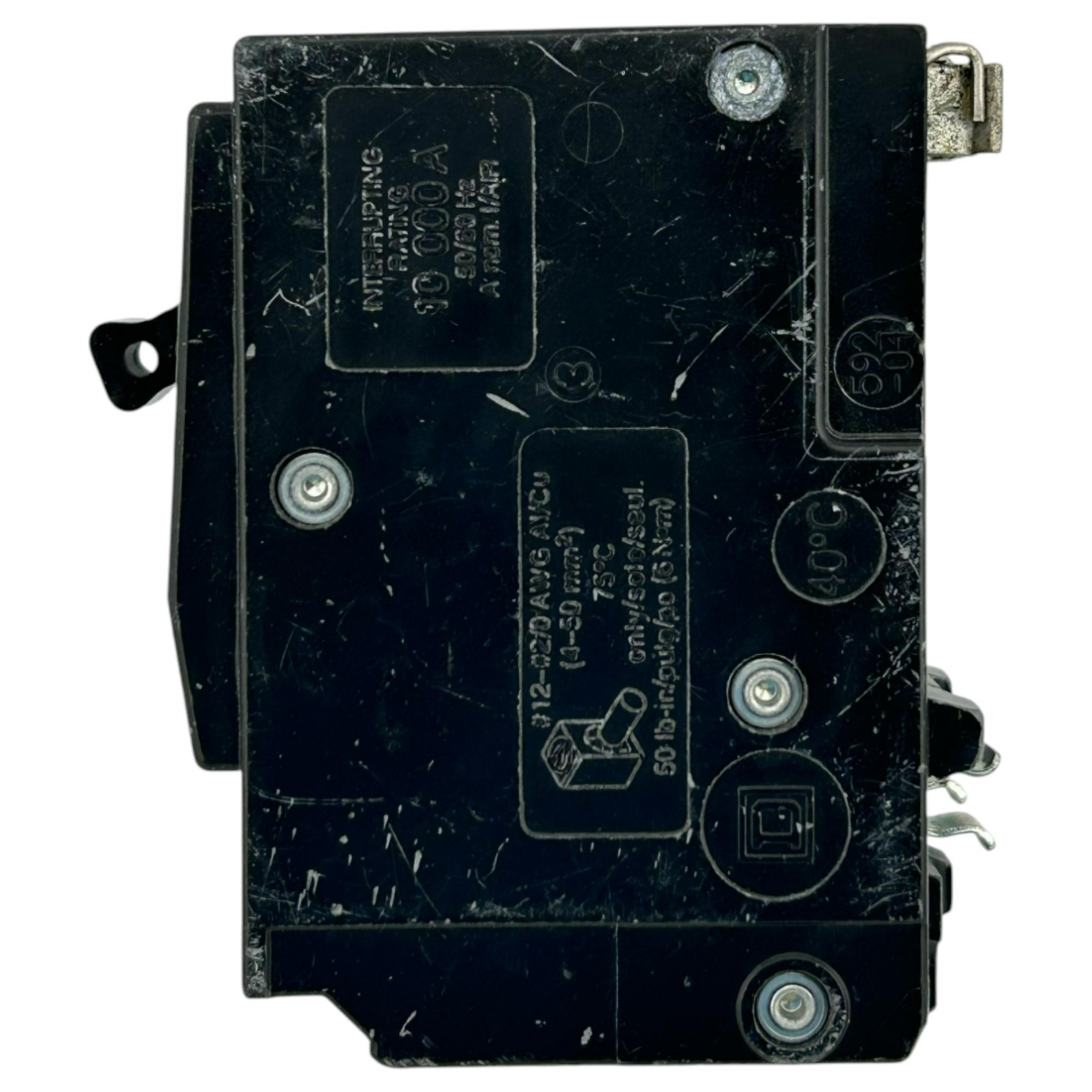 USED Square D QO3100 3 Pole 100 Amps Circuit Breaker Standard Trip Plug-In Mount