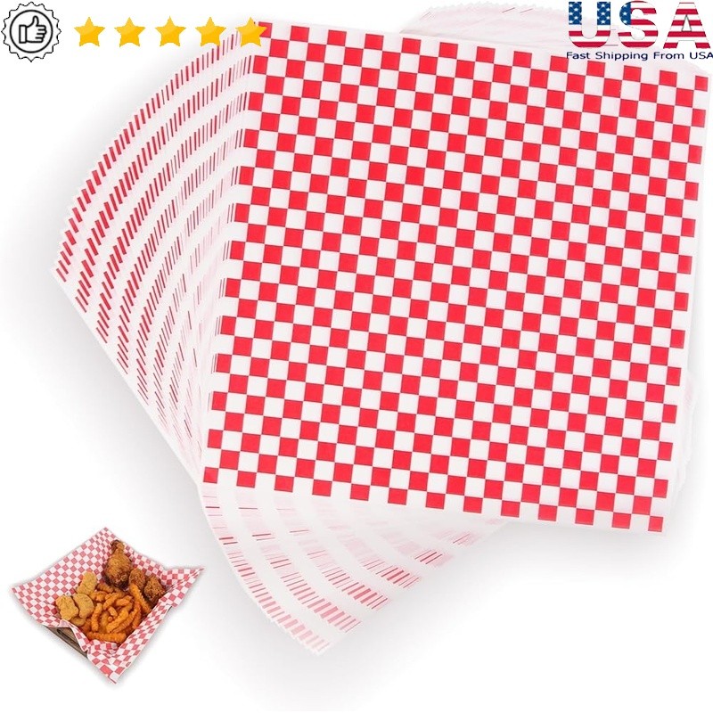 Extra Strong Deli Wax Paper Sheets 12×12 Grease Resistant Food Wrap 100pcs New