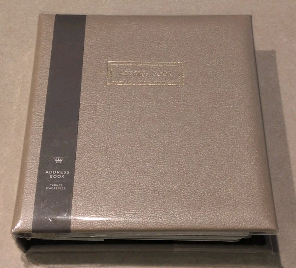 Hallmark Refillable Address Book Cream Color 5STZ1001 Undated Calendar