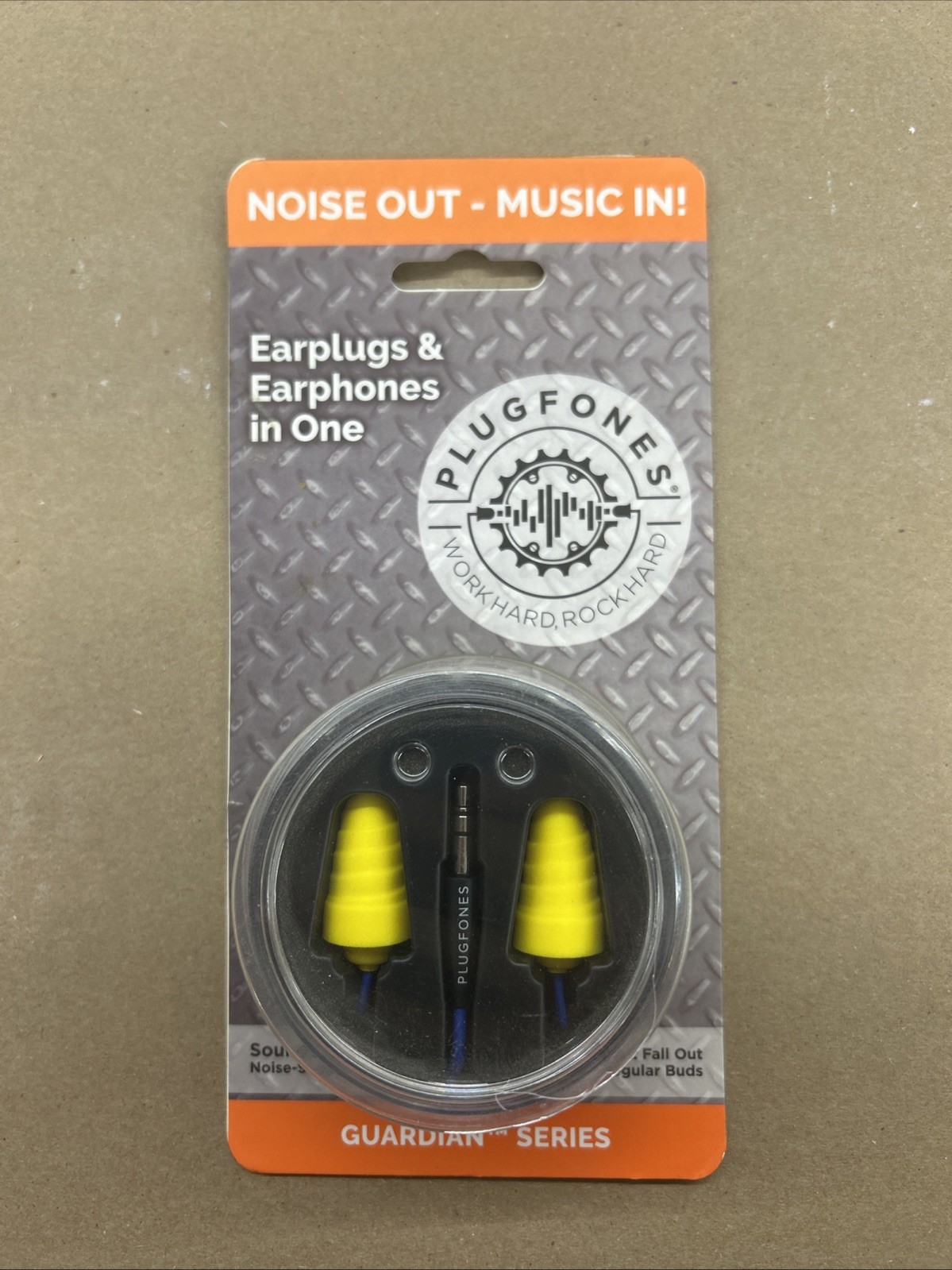 Plugfones Guardian Earplugs – Blue/Yellow