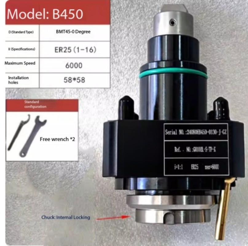 90°/0° Tool Holder Turning-Milling Composite Universal Power Head Tower BMT40