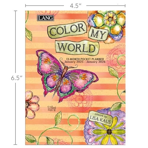 Lang, Color My World 2025 Monthly Pocket Planner By Lisa Office_product