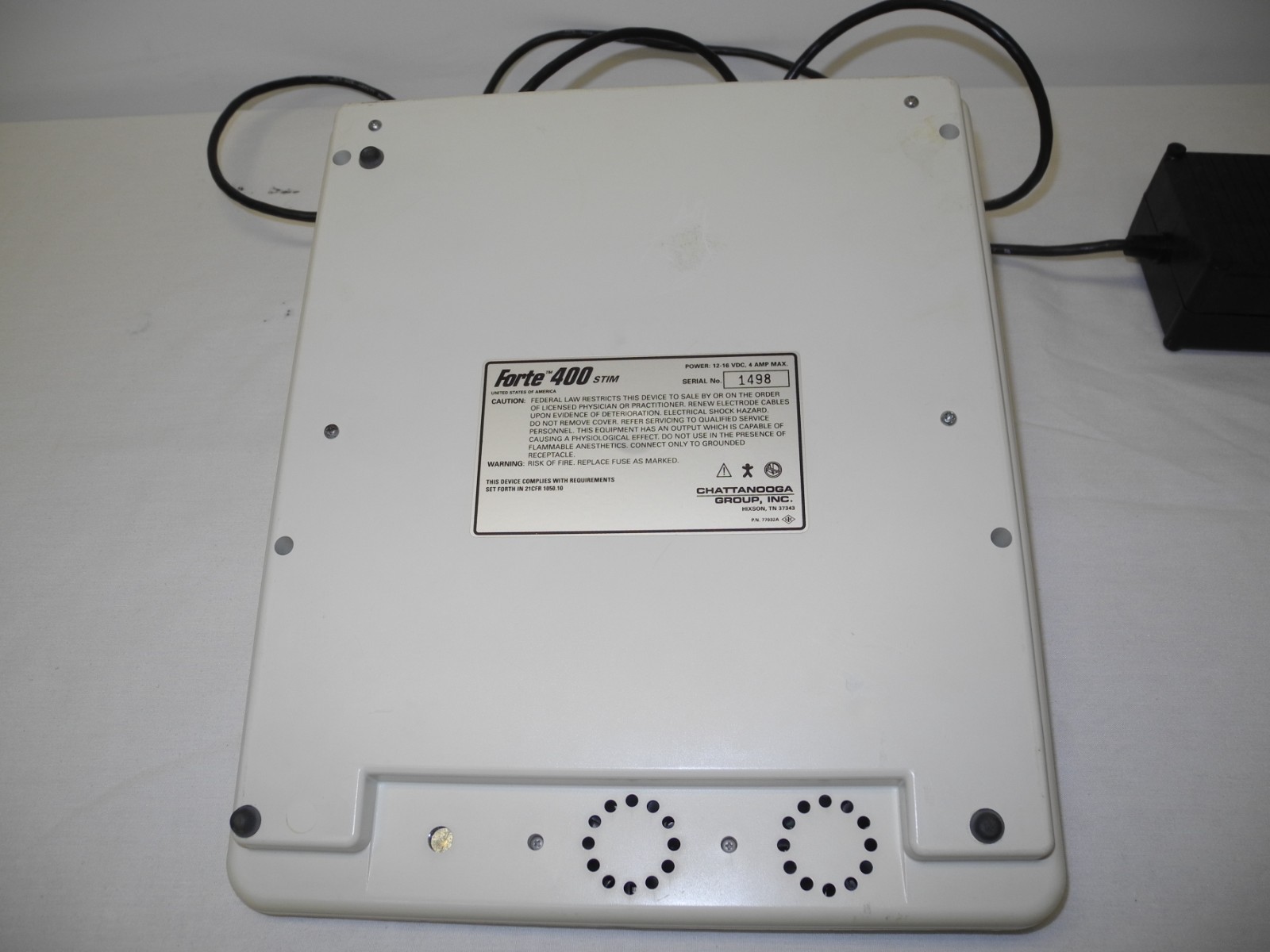 CHATTANOOGA FORTE 400 STIM THERAPY UNIT W/ AC POWER ADAPTER