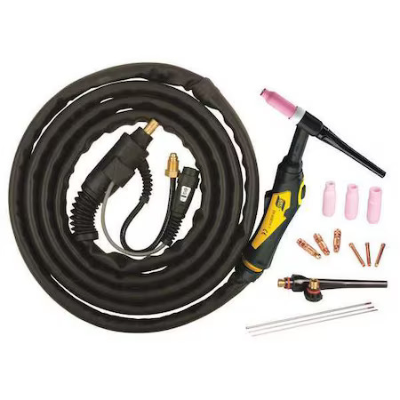 Esab 0558102493 Air-Cooled Tig Torch Kit, 200A Output
