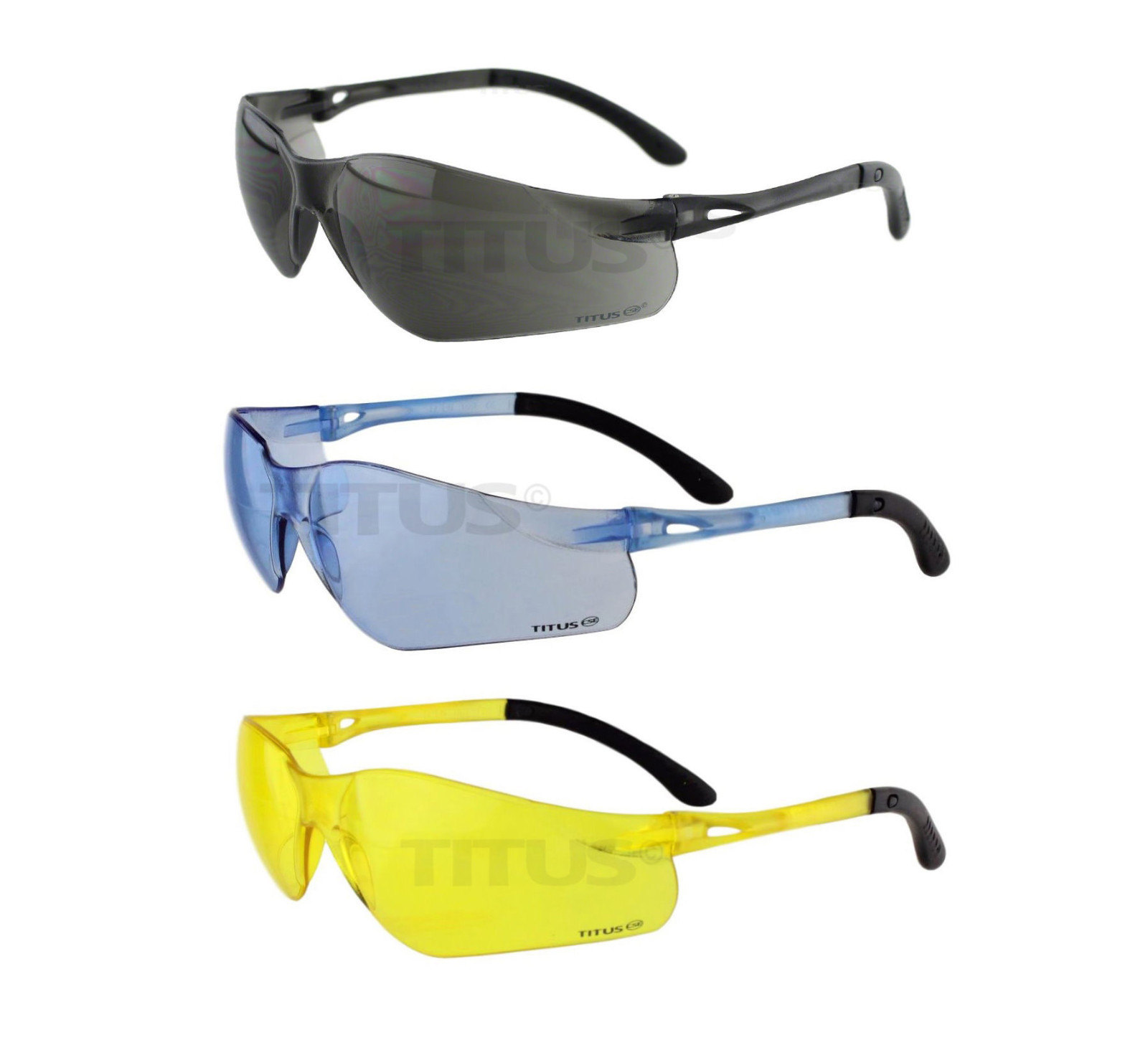 Titus G3 Hi Mass Velocity Z87+ Safety Glasses Shooting Motorcycle Eye Protection