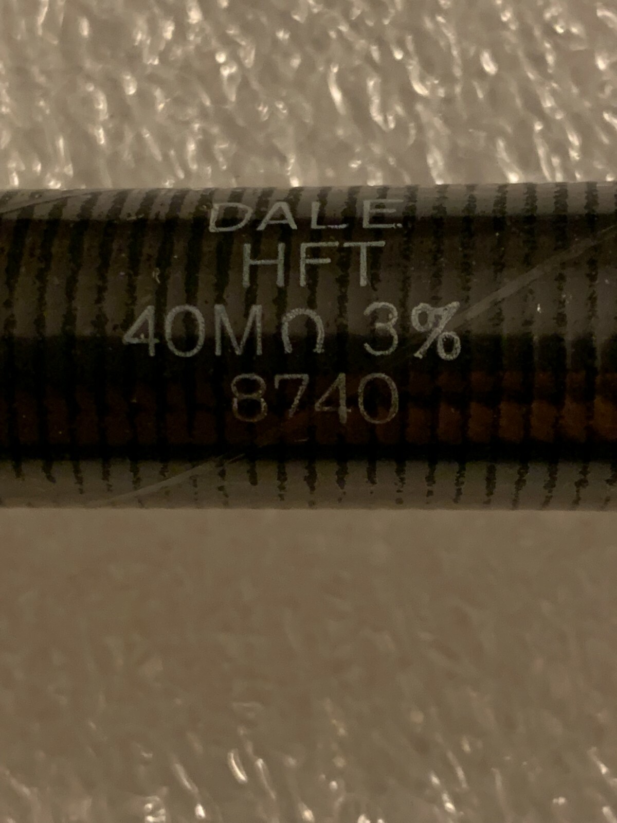 VISHAY DALE HFT 40MΩ 3% HIGH VOLTAGE RESISTOR