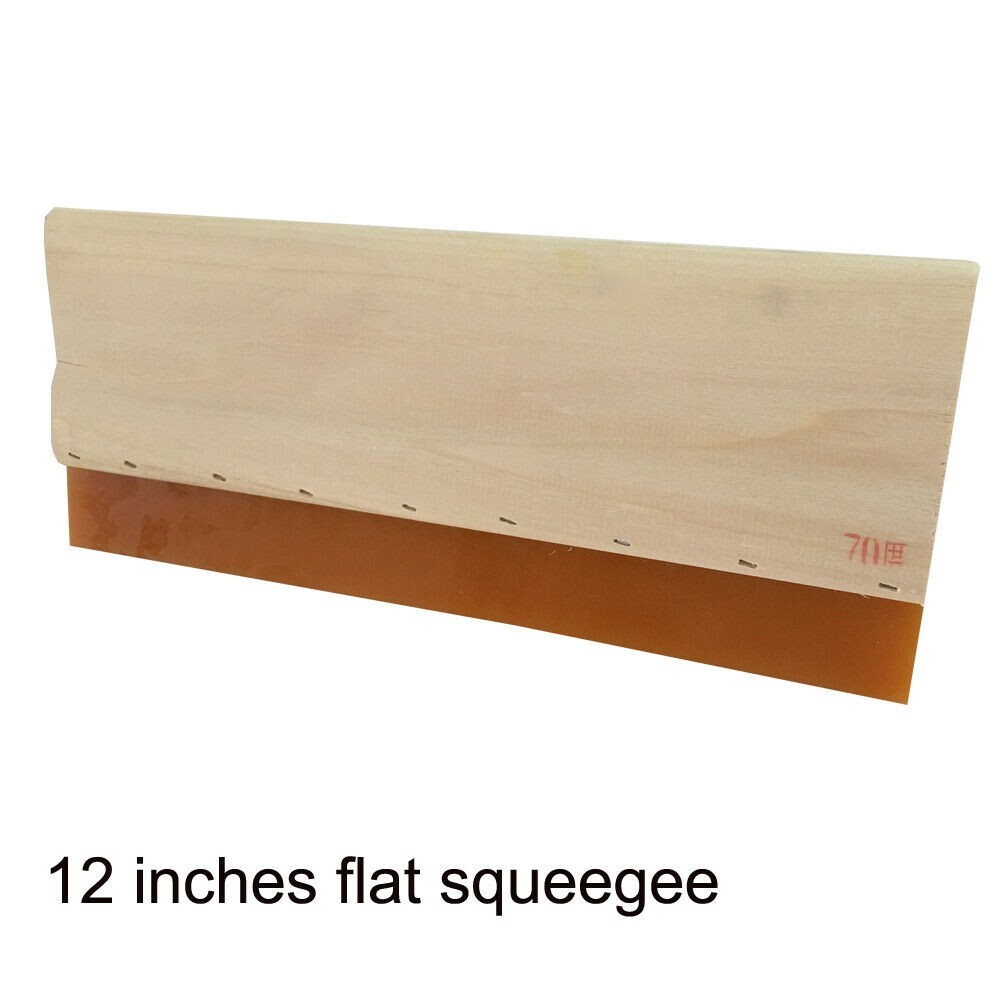 12″/30.48cm Silk Screen Printing Press Squeegee Single 70 Duro Ink Scraper