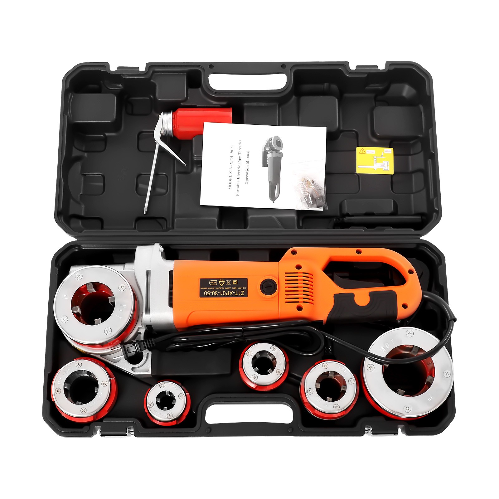 1/2″-2″ Electric Pipe Threader w/ 6 Dies -Efficient Pipe Threading Machine 2300W