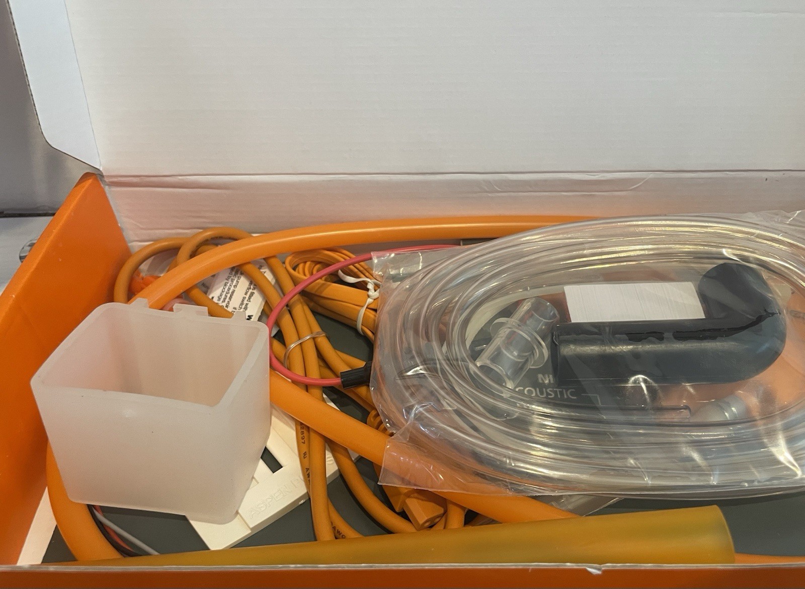 Aspen Pumps Silent+ Mini Orange Condensate Pump Kit, Variable Speed, 230V