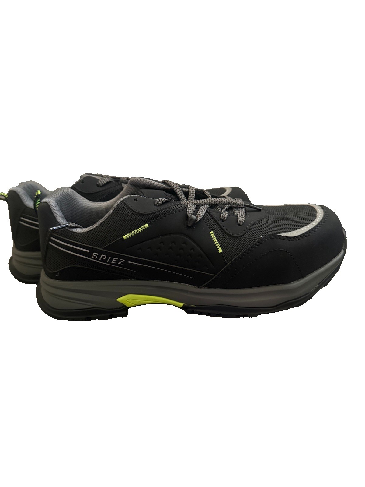 SPIEZ Men’s Composite Toe Safety Shoes – Size 10 Men Black Color