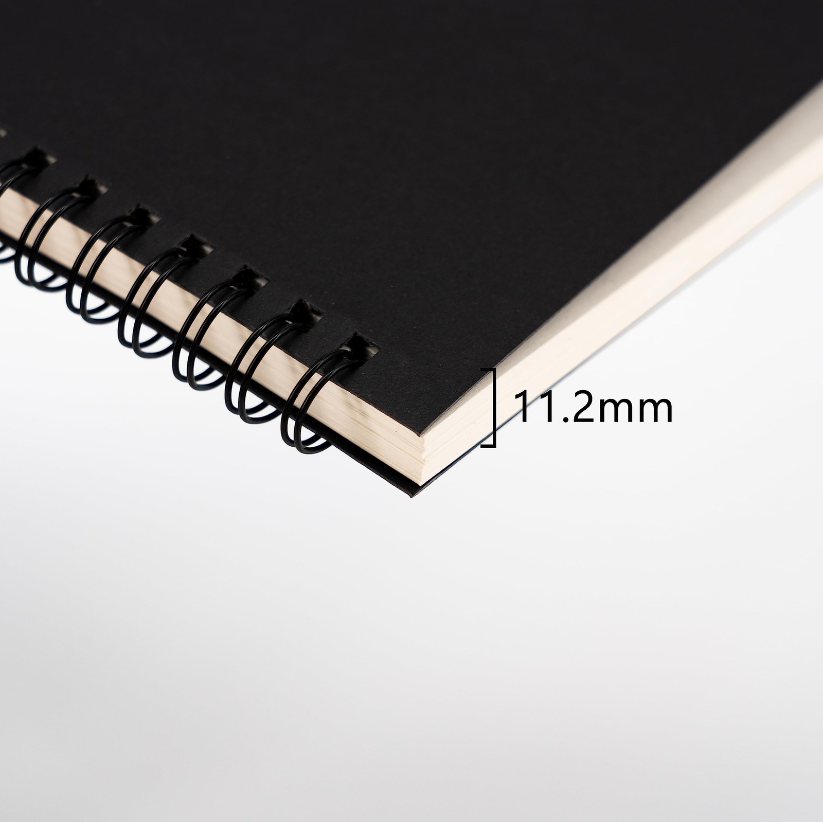DSTELIN 9 inch x 6 inch, 100GSM, Blank Spiral Notebook, 1-Pack, Soft Black