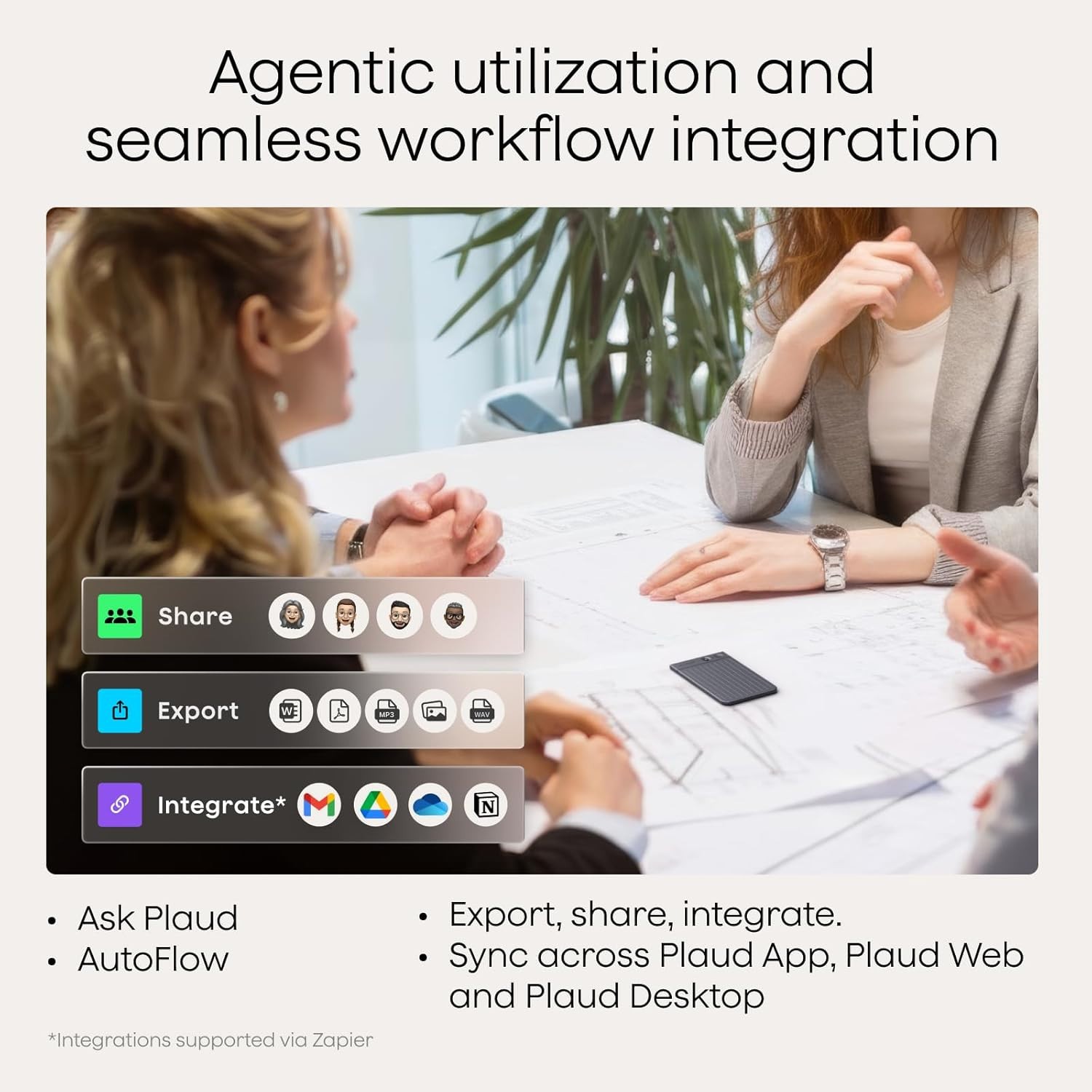Plaud Note AI Voice Recorder – 64GB, 112 Languages, Transcribe & Summarize