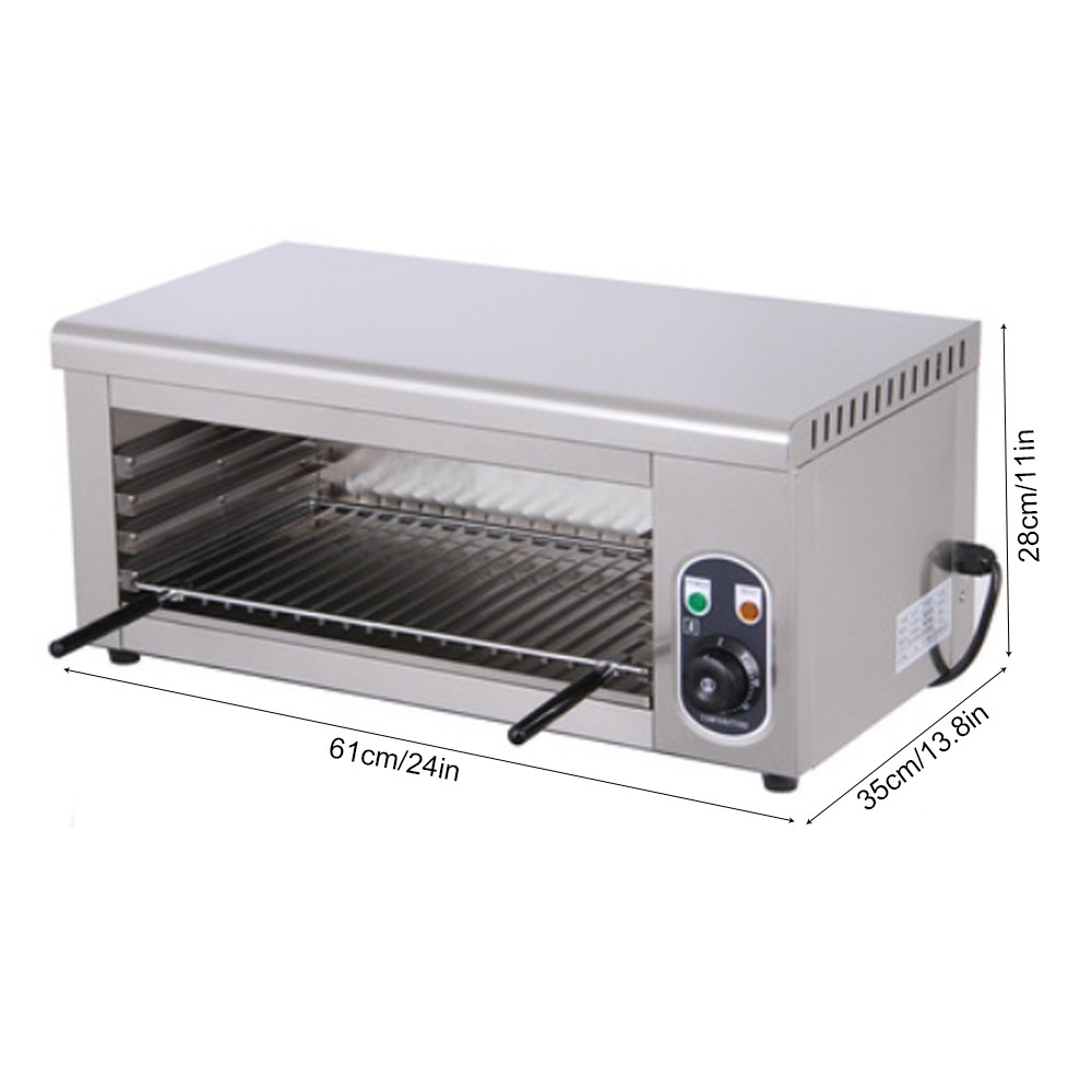 Countertop Cheese Melter Electric Cheesemelter Salamander Broiler Grill Steaks