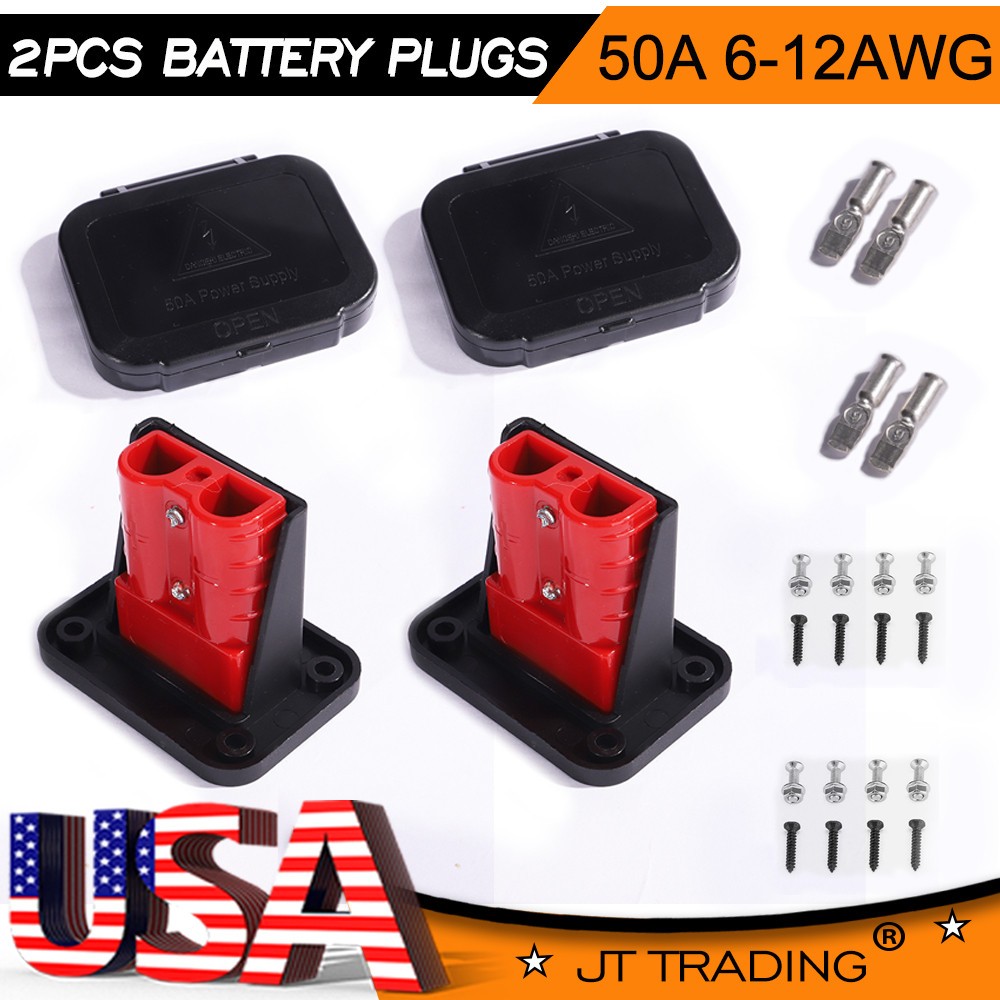 175A/50A Battery Quick Connect Wire Harness Plug Disconnect Winch Connector Kit