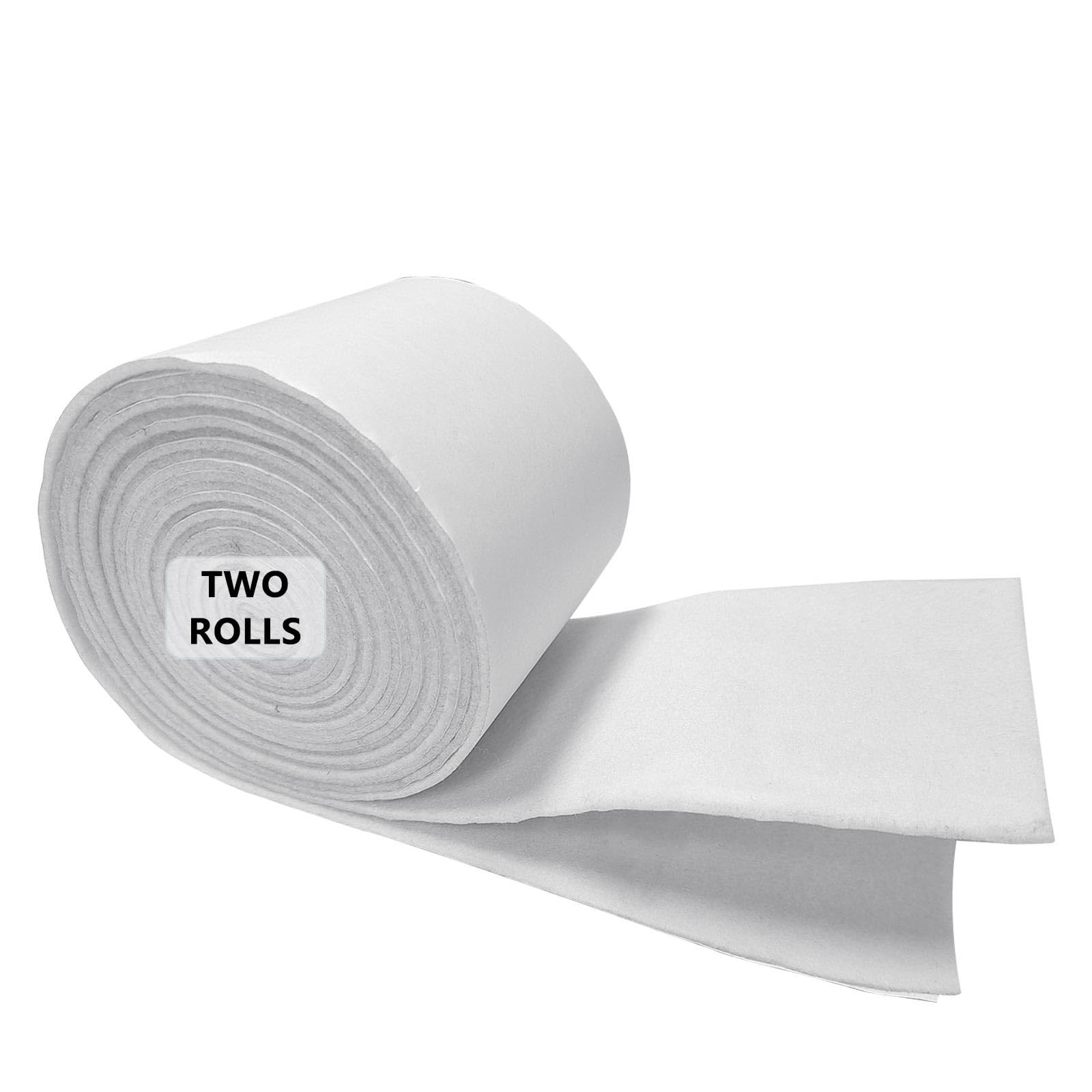 Jtnohx 2 Rolls Self Adhesive Felt Fabric, 4″ x 98.4″ Soft Sticky Felt Strips,…
