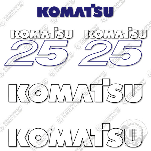 Fits Komatsu FG25T-16 Decal Kit Forklift Equipment Decals – 7 YEAR 3M VINYL!