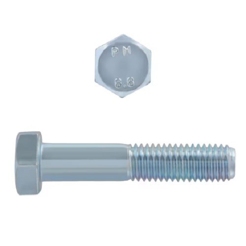 M12-1.75 X 60 8.8 Hex Cap Screws Coarse Thread Zinc Plated DIN931 260 Pieces