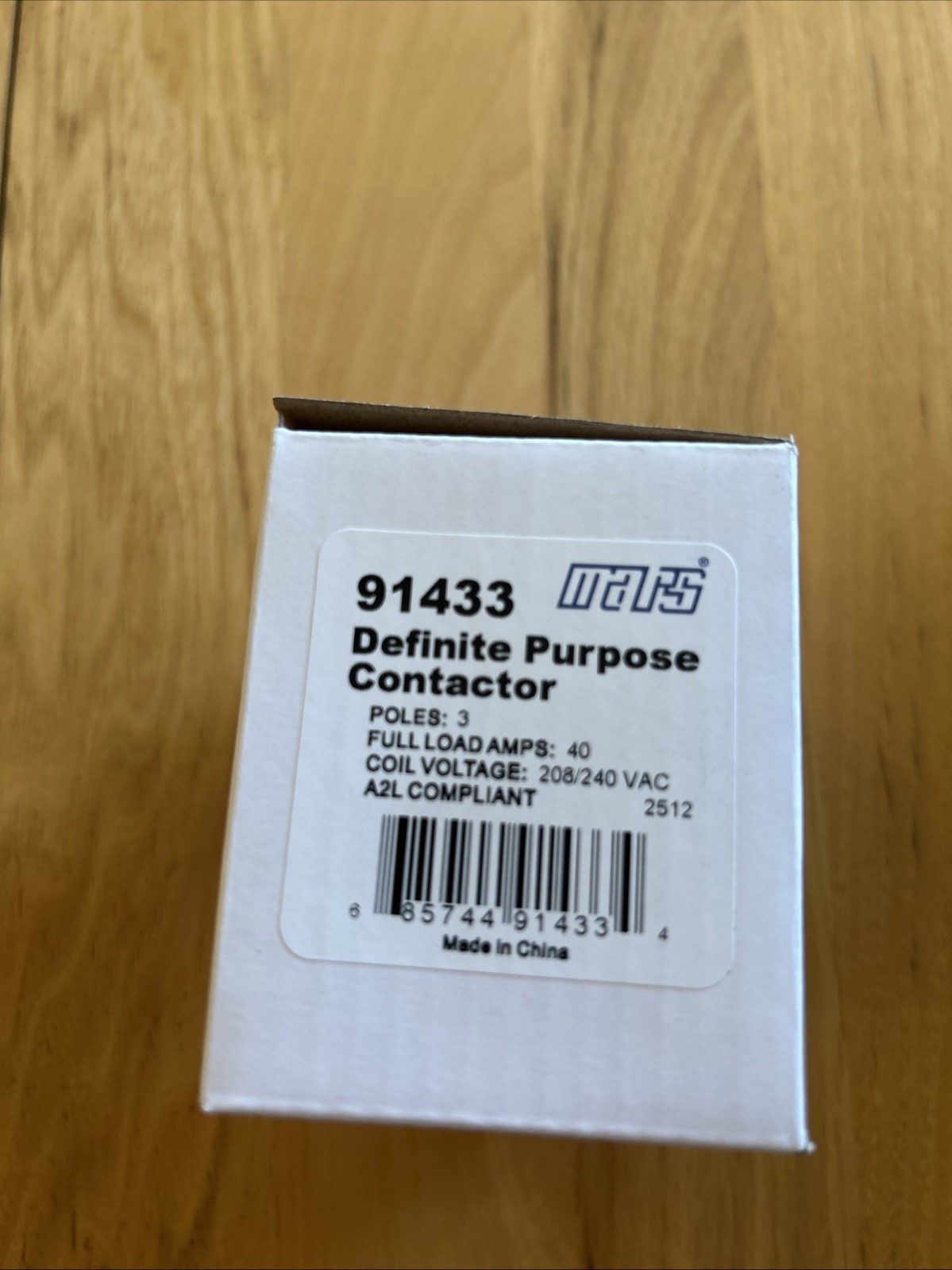 Mars 91433 3-Pole 40Amp Definite Purpose Contactor with Lugs, 240V