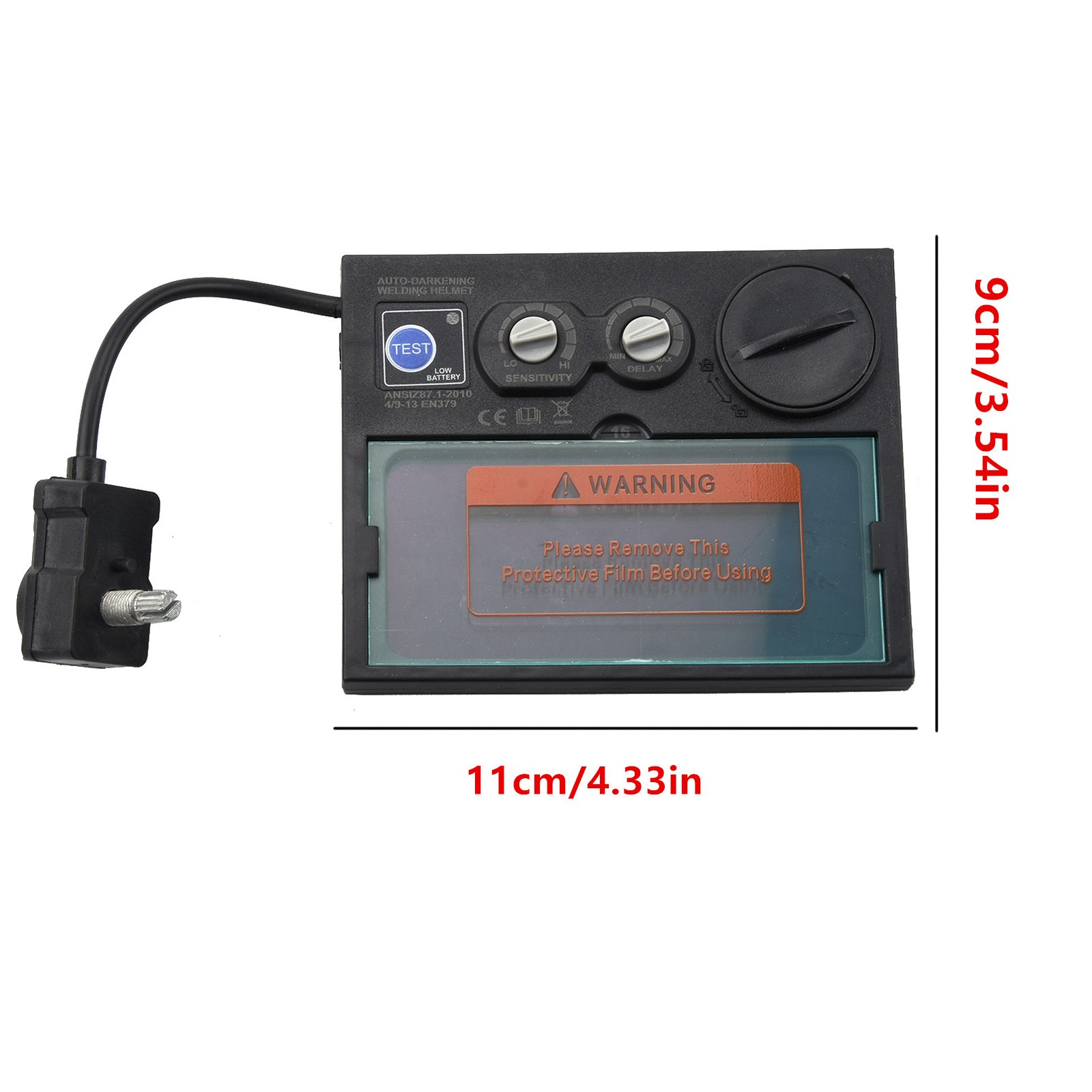 New Solar Welding Auto Darkening Welder Lens Filter Helmet Len+Protortion Sheet