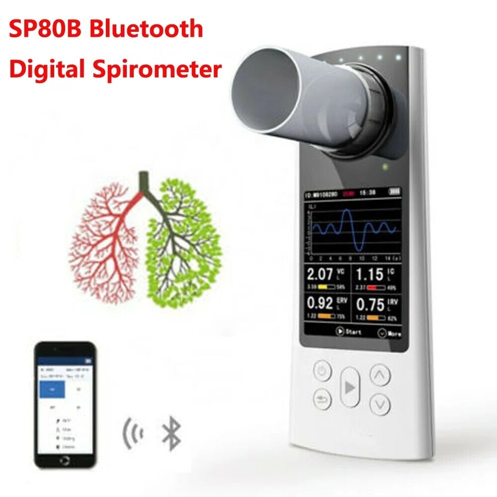 Bluetooth Spirometer-Lung Function Tester w/App Give away Fast shipping from US