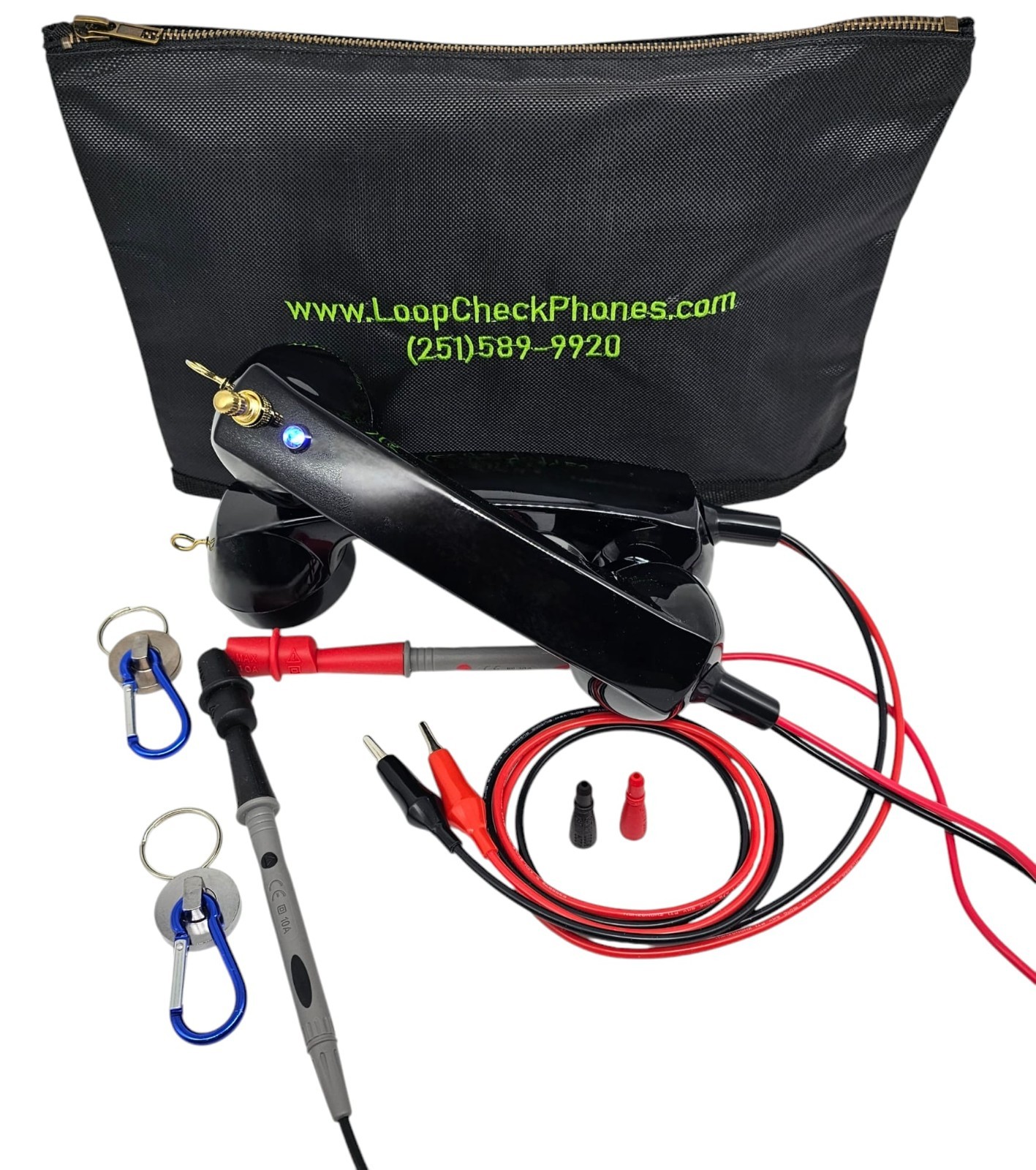Loop Check Electrician Journeyman Test Continuity Tracer Phones Set JE002