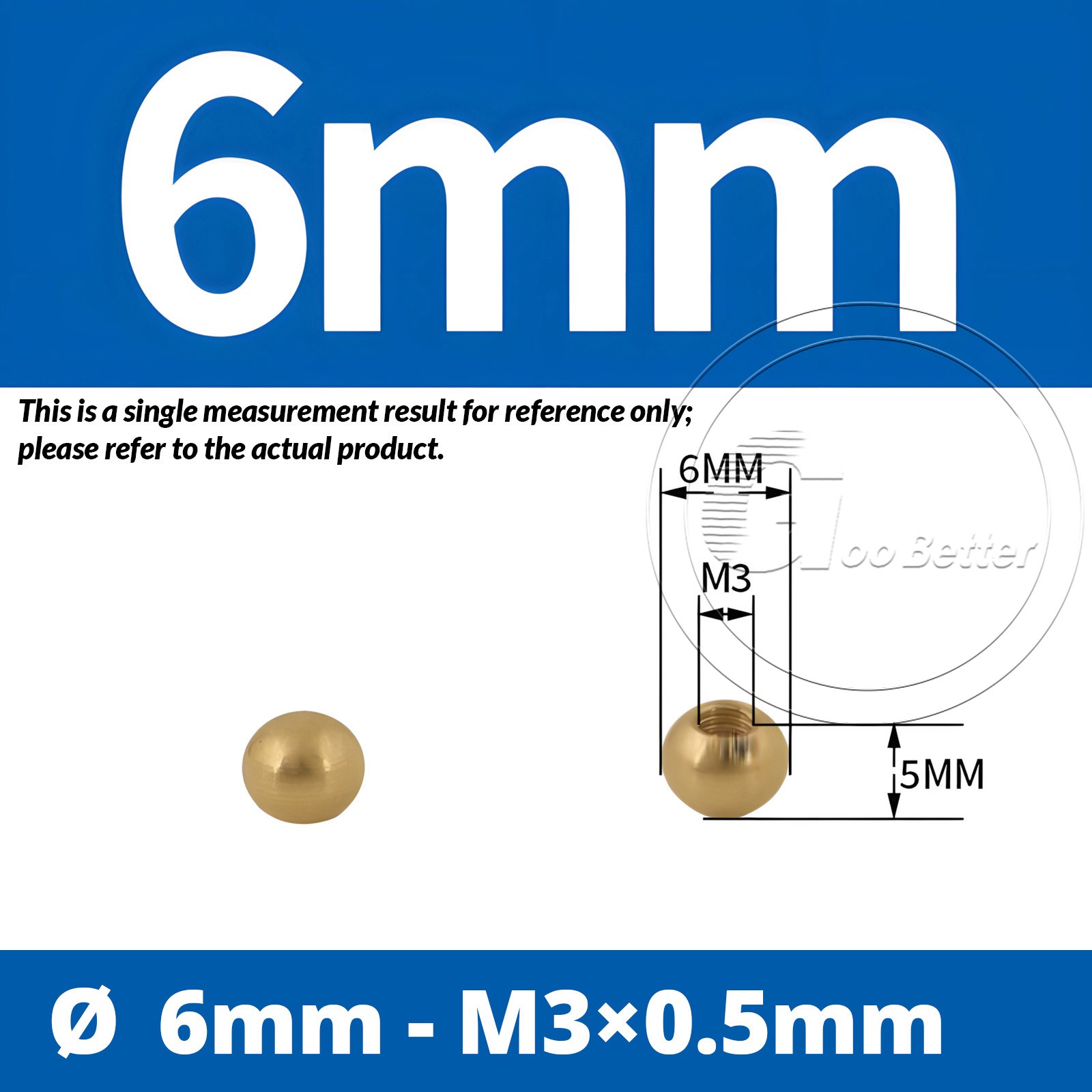 Brass Thread Ball Nut With Copper Thread Balls M3 M4 M6 M10 M12 Diameter 6-25mm