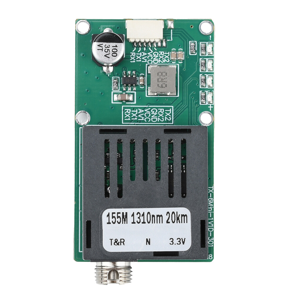 TTL Optical Transceiver Module TTL to Fiber Module FC RX/TX/AV/VCC/GND for Drone