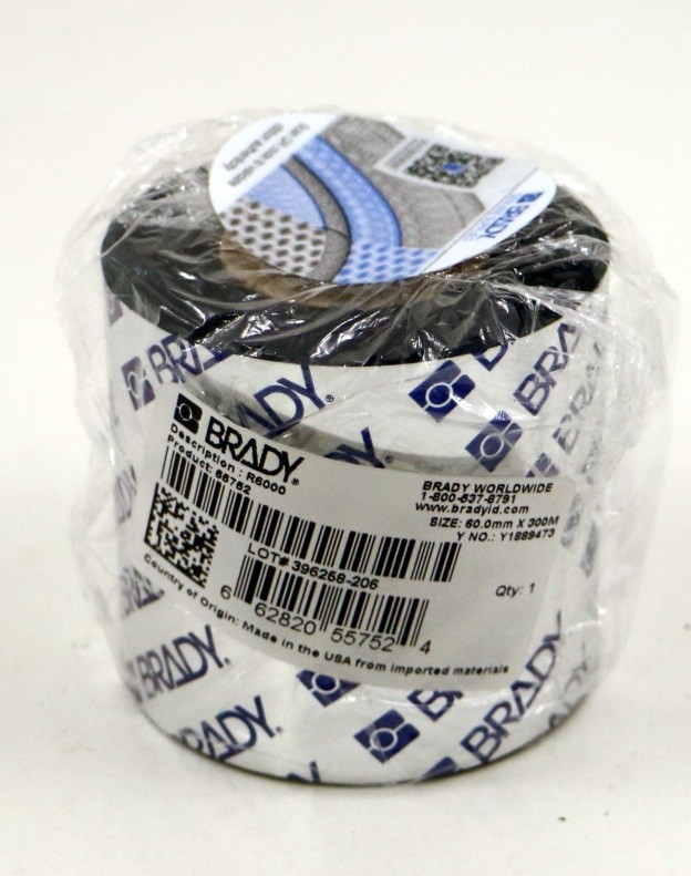 Brady 55752 R6000 Halogen Free Printer Ribbon 2.36 in W x 984 ft L