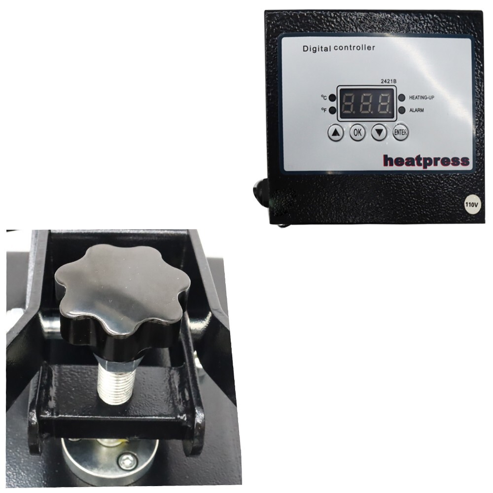 15x15in T-Shirt Heat Press Machine Heat Transfer Sublimation Digital Display