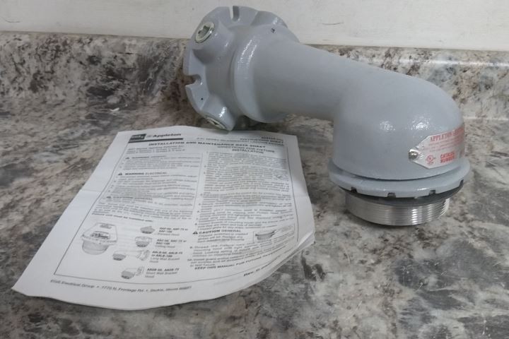 Appleton Electric AALB75 Wall Mount Hazardous Location Long Mounting Hood