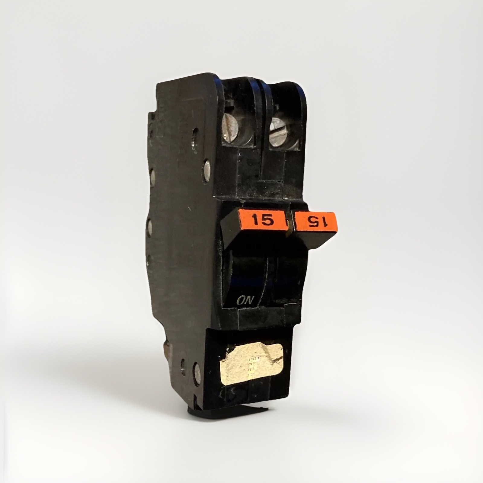 Federal Pacific Breaker NC215 , FPE Slim , 2 Pole 15 Amp , 240V, Red Handle