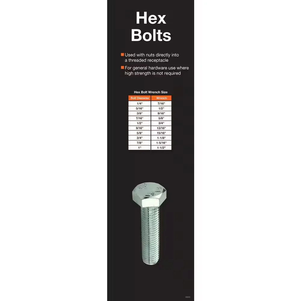 Everbilt 5/16 in-18 x 1-1/2 in Zinc Plated Hex Bolt 50 Pack Hardware 800720