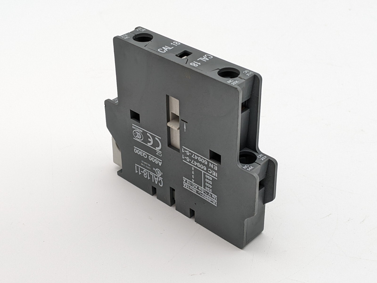 ABB CAL18-11 Auxiliary Contact 16 Amp 690 Volt NEMA A600 Q300