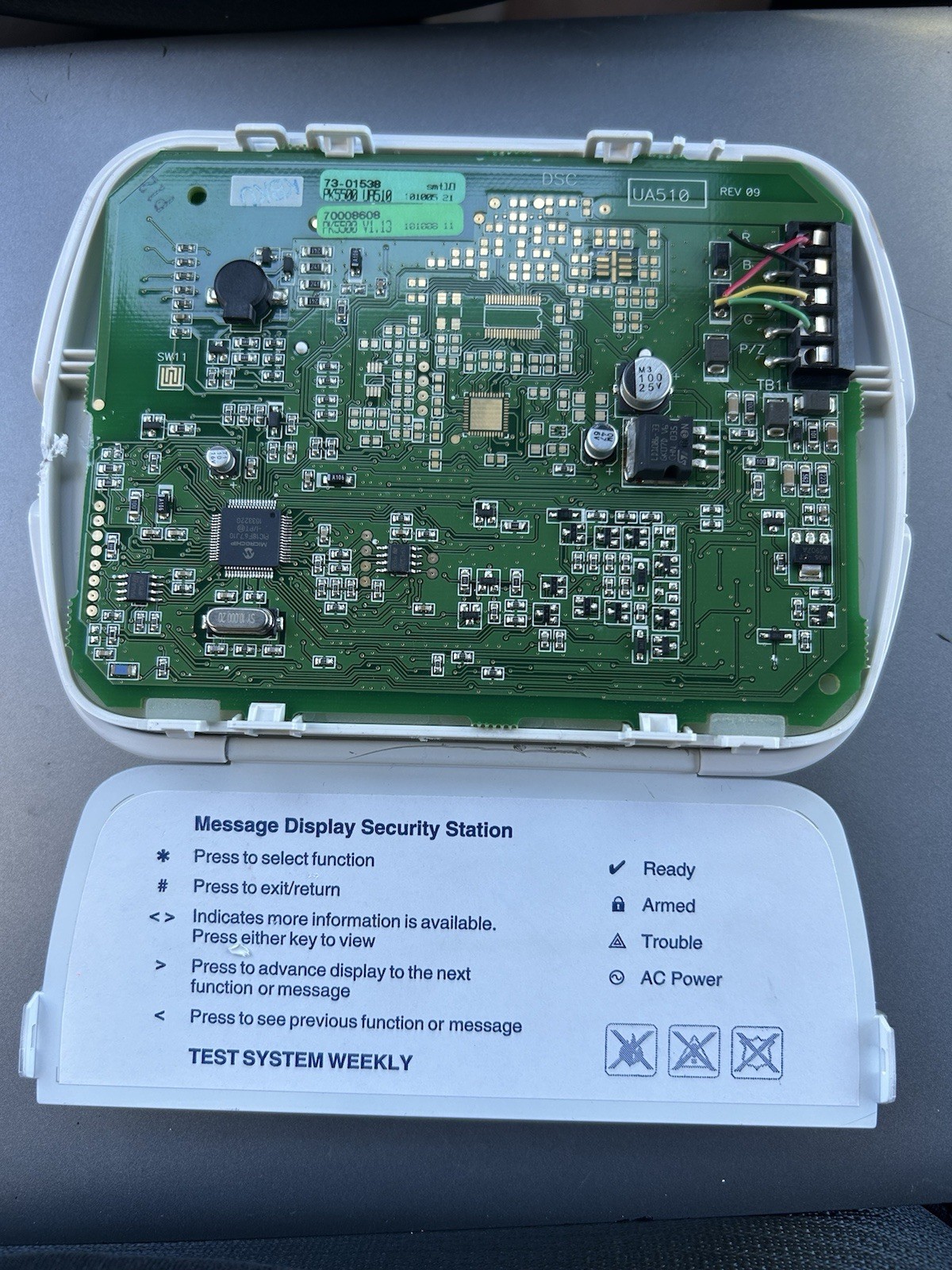DSC PowerSeries PK5500 64-Zone LCD Full-Message English Keypad w819