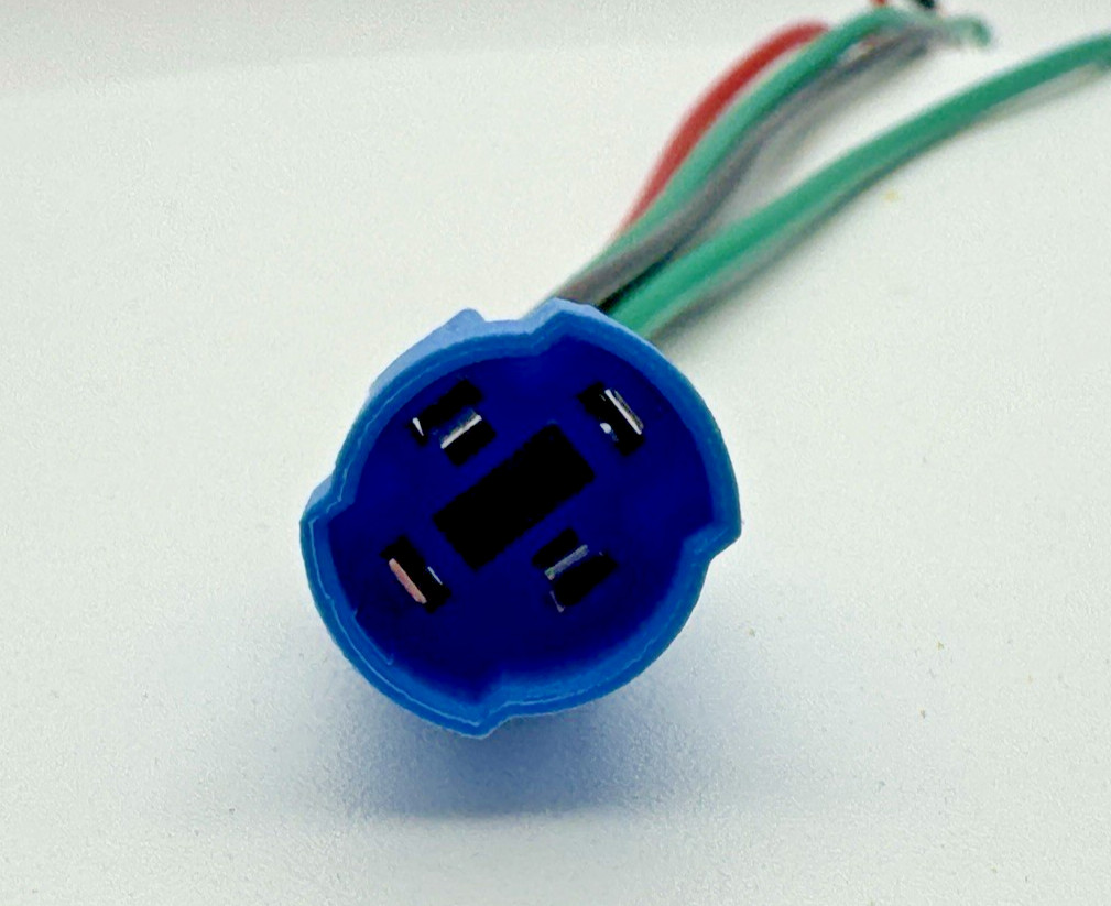 3 x 12MM Latch Push Button Switch 12V w/ BLUE LED Pre-Wired Connector