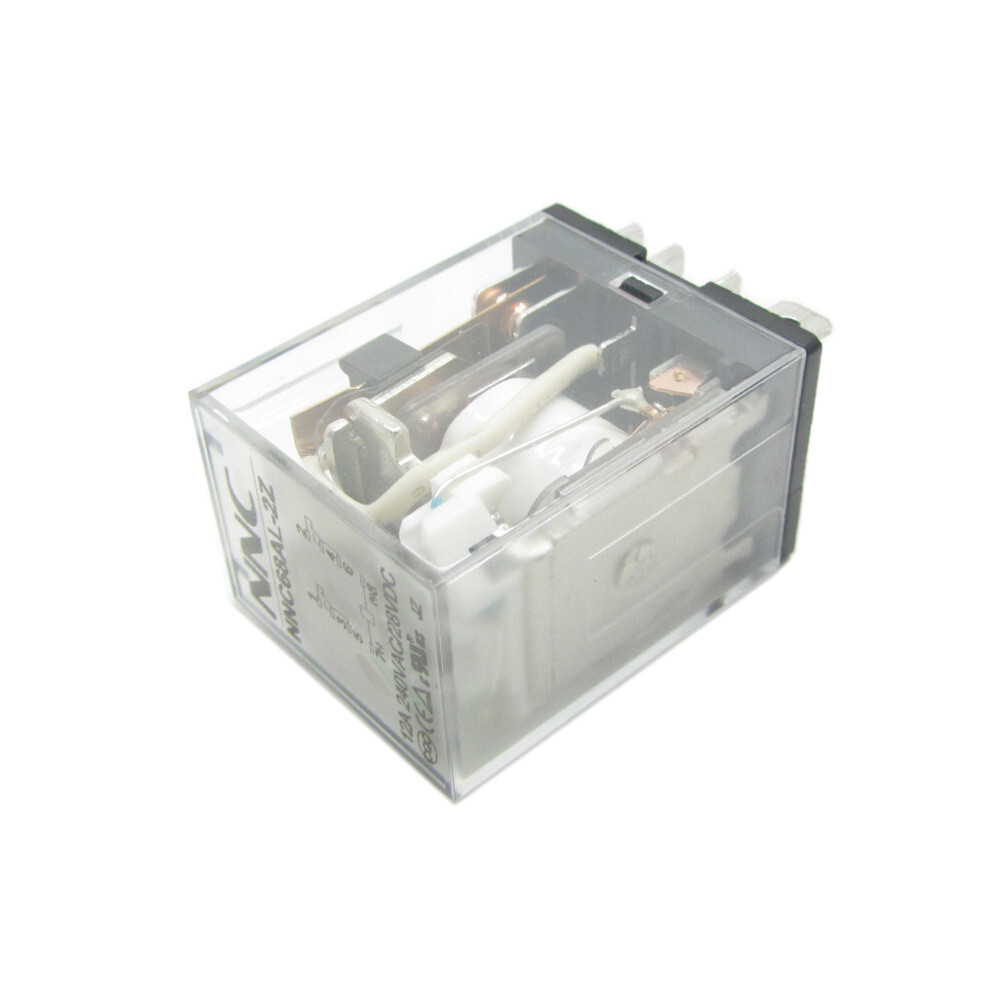 US Stock Power Relay 12A DPDT Coil 12V 24V 110V 220V LY2NJ 8Pin Plug-in + Socket