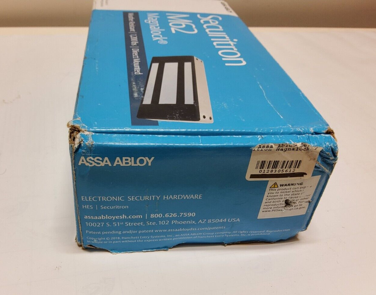 New Assa Abloy Securitron Magnalock 12/24 VDC 1200lb Force Mag Door Lock M62BD