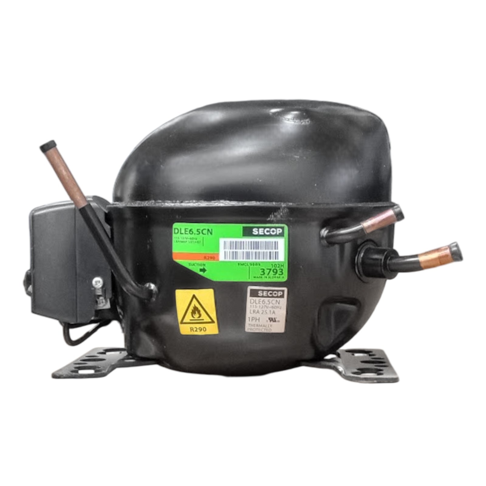 KLF6.6CNH Secop FOR DLE6.5CN R290 Compressor 115 Volts 1305 BTU LBP 2300 BTU MBP
