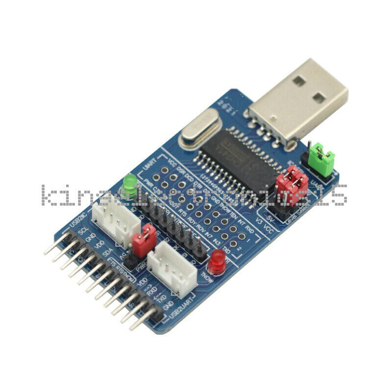 ALL IN 1 Multifunctional USB to SPI/I2C/IIC/UART/TTL/ISP serial Adapter