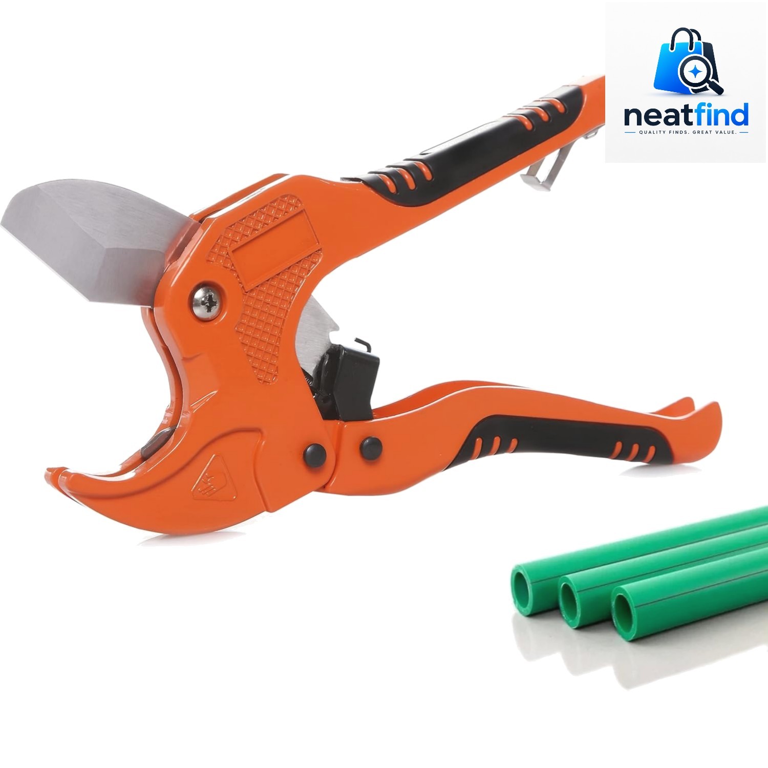 Ratchet Pipe Cutter, Cuts PEX, PVC and PPR up to 1-5/8 in. O.D. | One-Hand Tu…