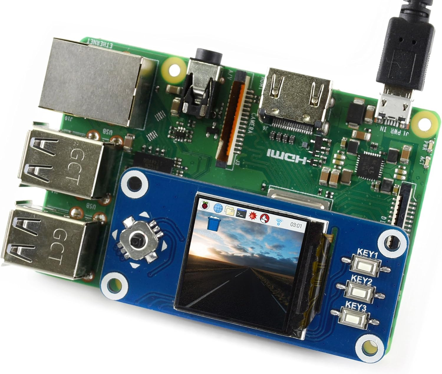 1.3Inch IPS LCD Display HAT, Compatible with Raspberry Pi Zero/Zero