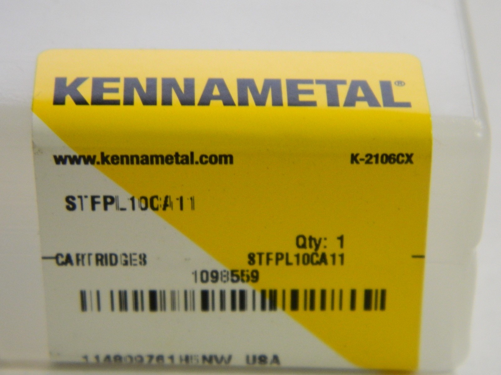 Kennametal 1.575" Boring Cartridge LH TP Insert Style10 1.9700" OAL 57