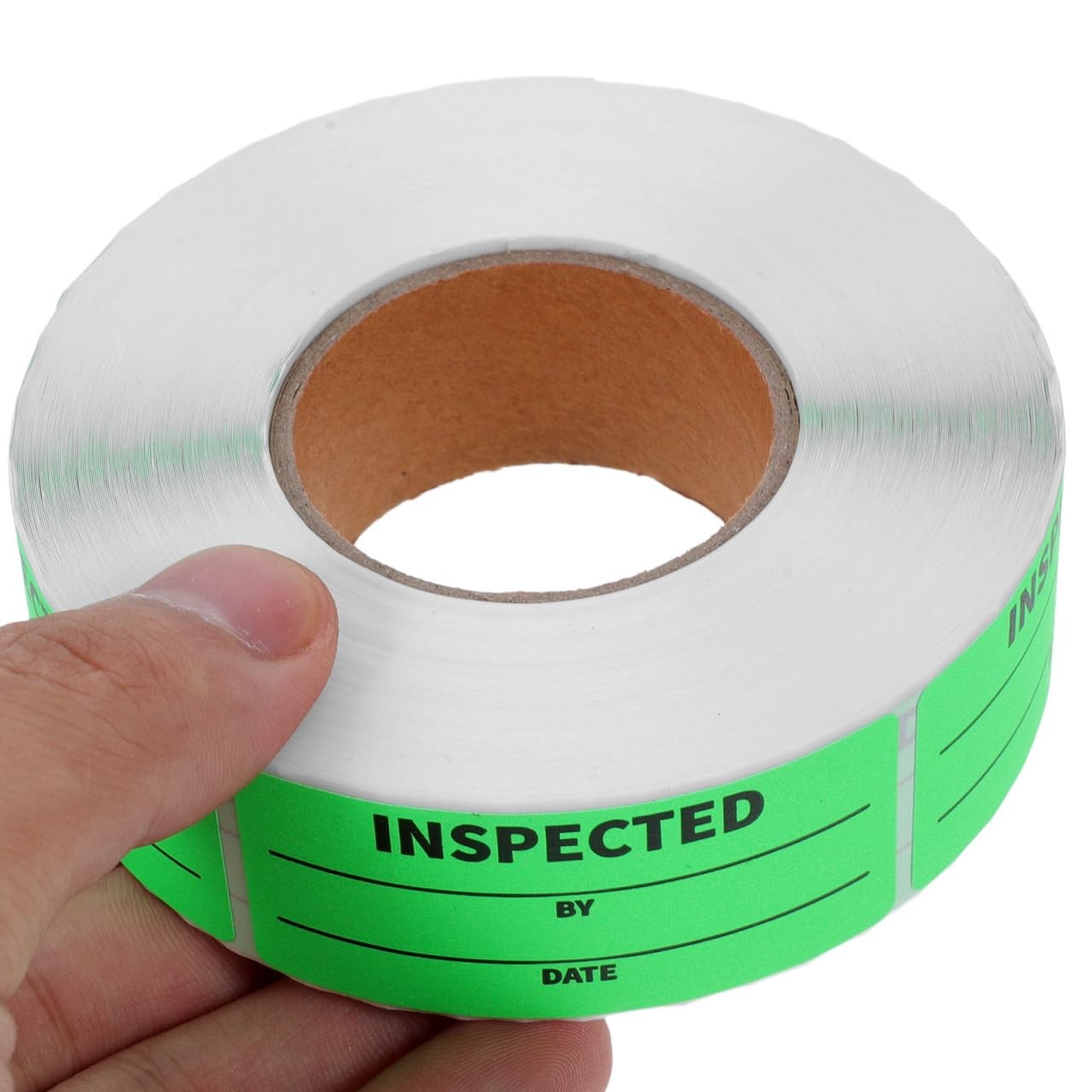 1 Roll 1 X 2.25 Inch Inventory Control Labels 500 Adhesive Inspection Sticker…
