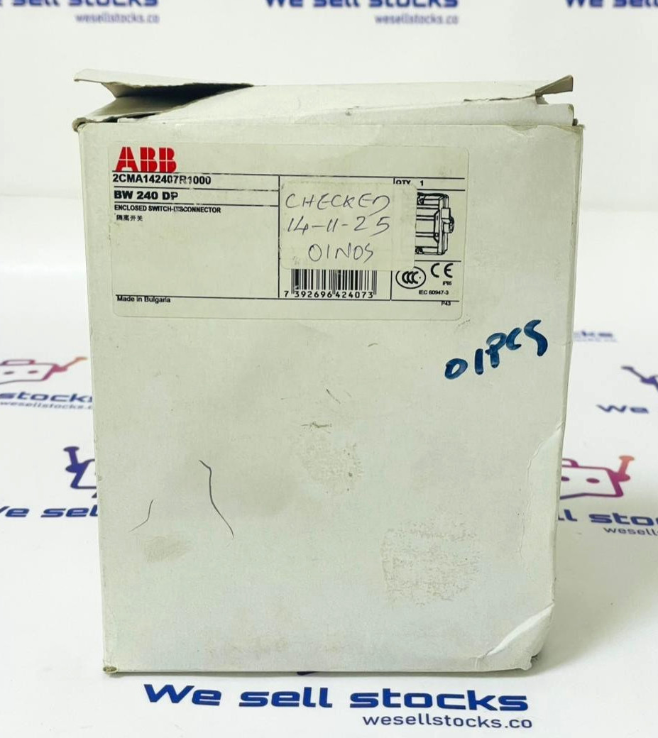 ABB BW 240 DP Switch Disconnector 2CMA142407R1000 40A 2-Pole