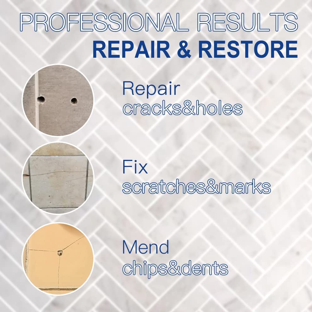 Tile Repair Kit, Ceramic Tile Chip Repair Kit(Color Match), Porcelain Repair Kit