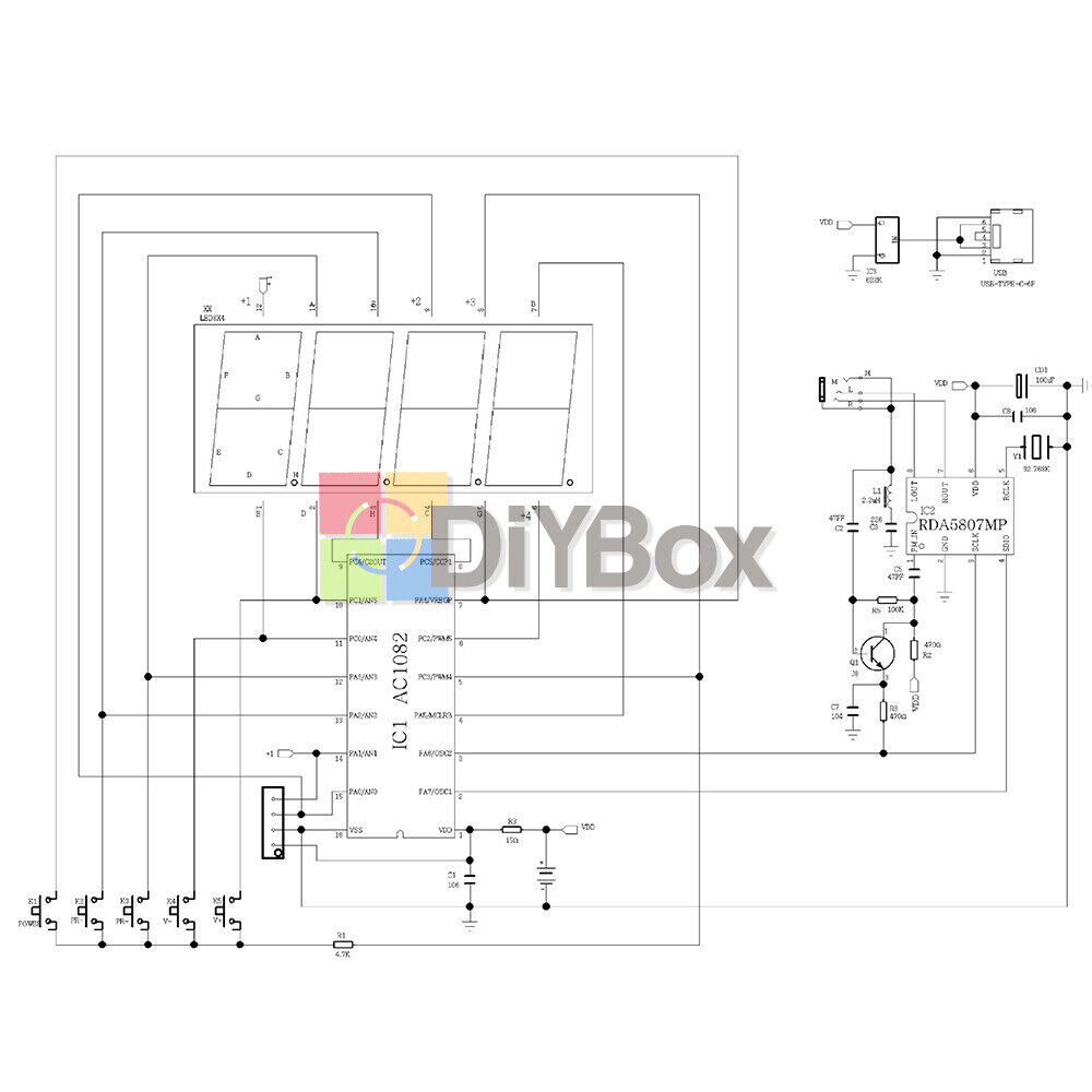 Electronic DIY Kits AM/FM Radio Receiver Module Kits Wireless Stereo 87-108MHz