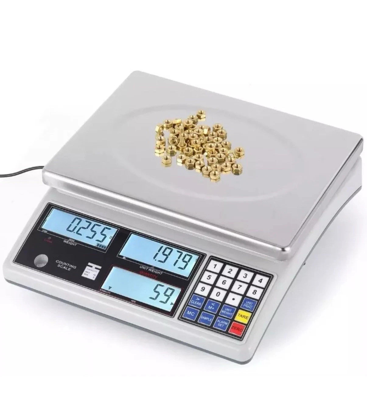 Bonvoisin Industrial Counting Scale Digital Scale for Parts and Coins 30kg 66lbs